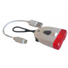 Powerful UNION bicycle rear light red