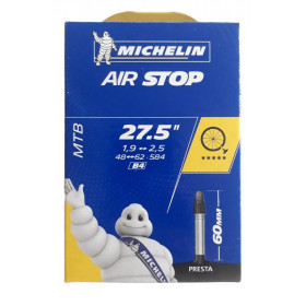 27,5 inner tube Michelin Airstop B4 1.9 / 2.50 Presta 60 mm