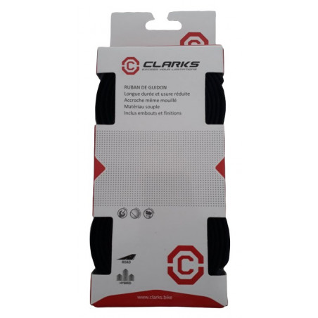 Handlebar tape Clarks black for road bike