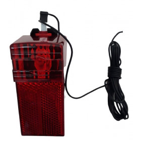 Bicycle rear light bulb for mud guard