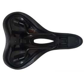 Wide bike saddle San Marco Trekking open-fit Bioaktiv gel black