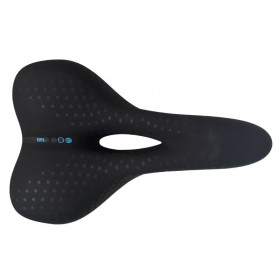 Wide bike saddle San Marco Trekking open-fit Bioaktiv gel