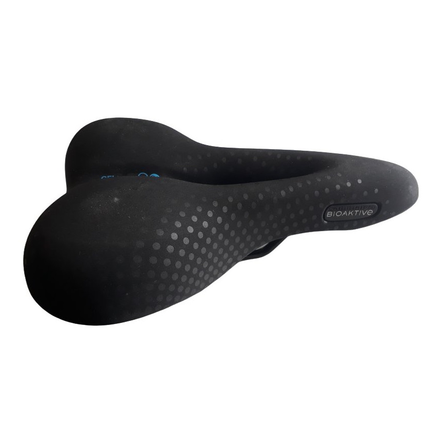 Wide bike saddle San Marco Trekking open-fit Bioaktive gel comfortable