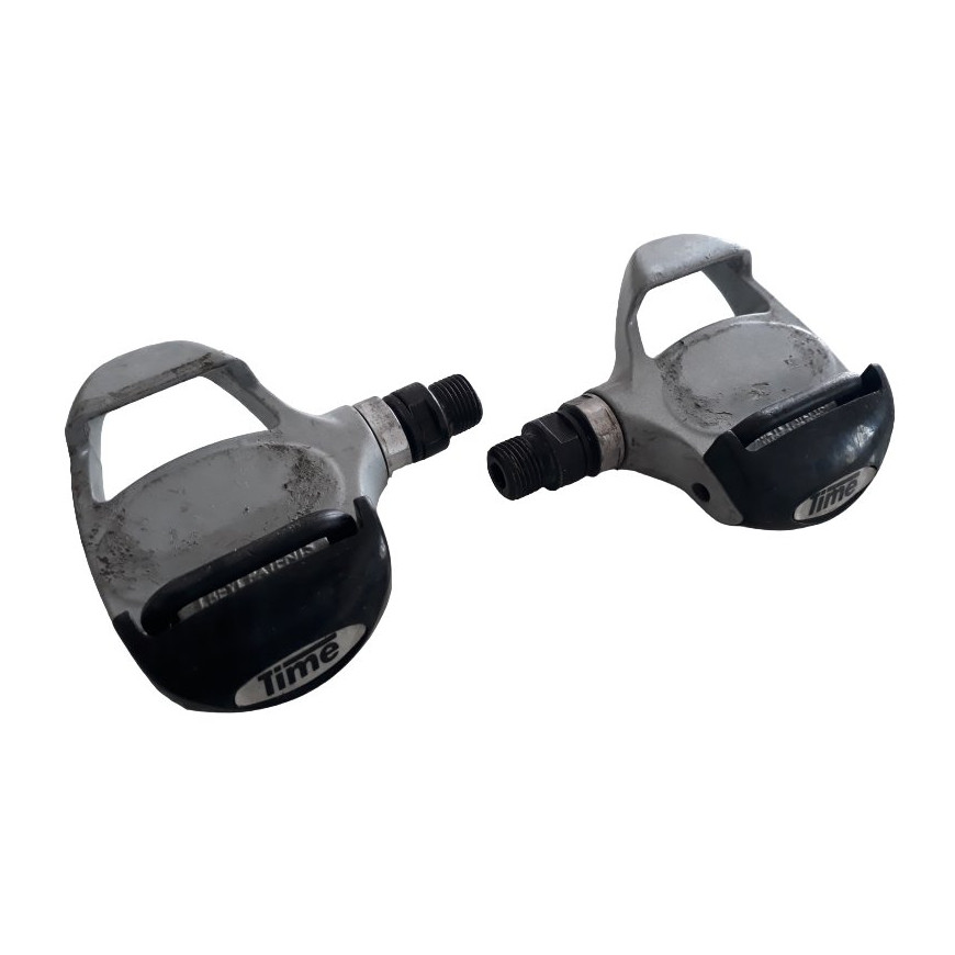 Time Mid clipless pedals grey used Time Mid clipless pedals grey used