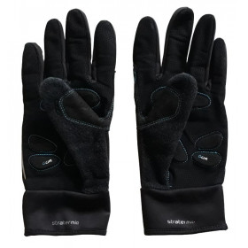 Long cycling gloves Btwin Stratermic size L black