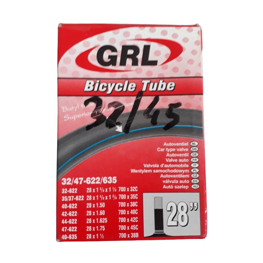 Hybrid bike inner tube GRL 28 inches schrader