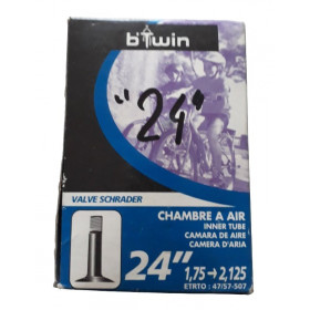 24 inches air tube Decathlon 24x1.75-2.125 schrader