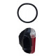 1 red led rear bike light