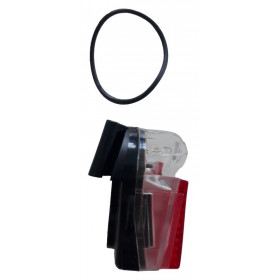 1 red led rear bicycle light