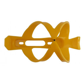 Bicycle bottle cage yellow plastic