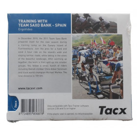DVD velo Tacx home trainer entrainement Saxo Bank T1957