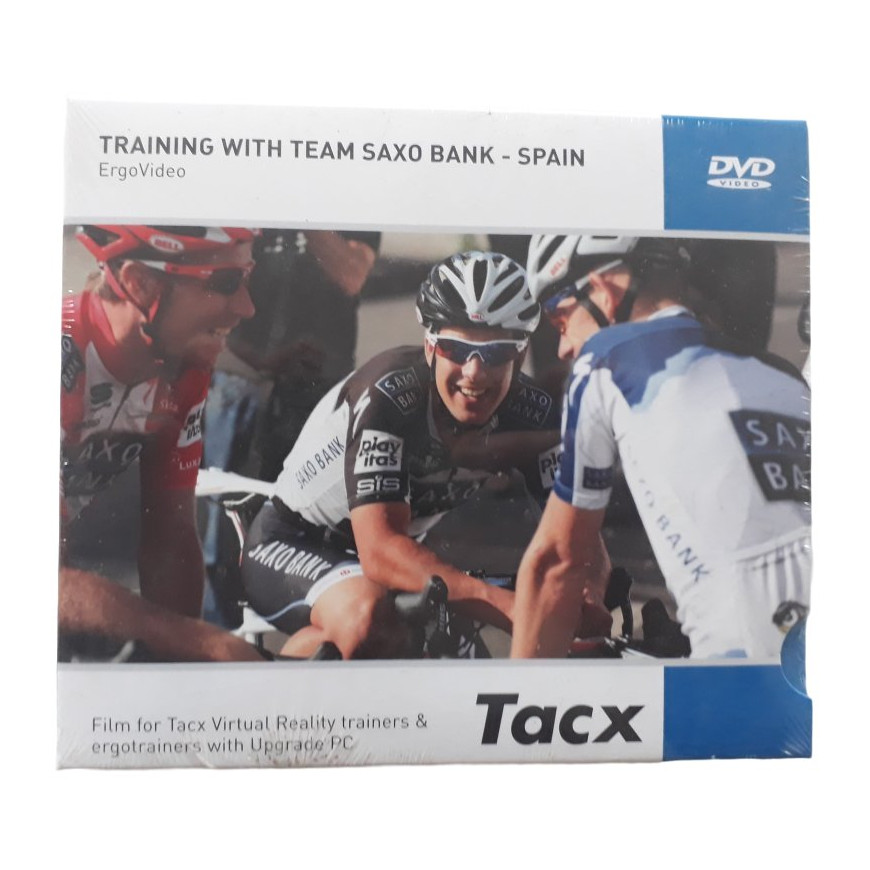 DVD velo Tacx home trainer entrainement Saxo Bank Espagne T1957