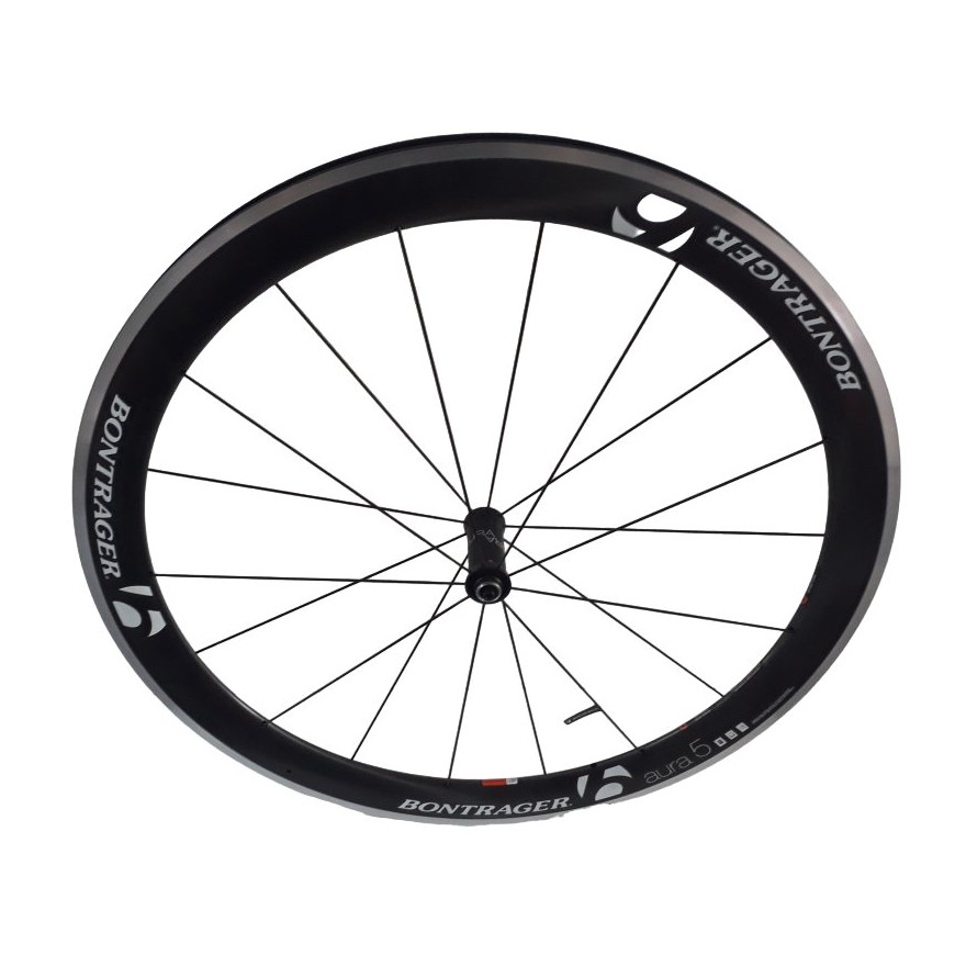 Carbon front wheel Bontrager Aura 5 tire