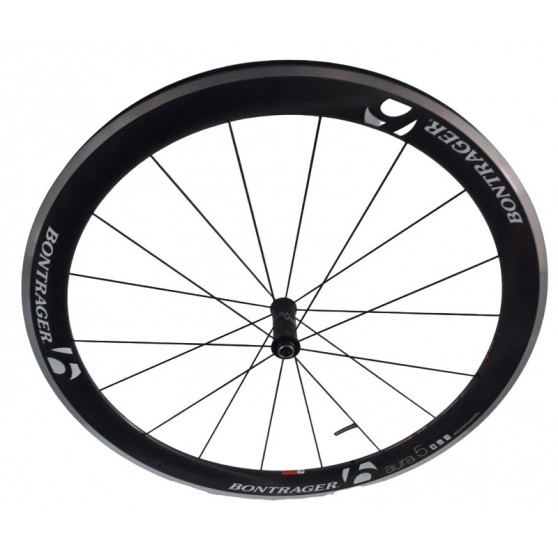 Roue avant carbone patins Bontrager Aura 5 pneu