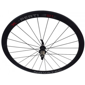 Roue arriere carbone velo route Novatec Xperti W1 Shimano pour vélo de route