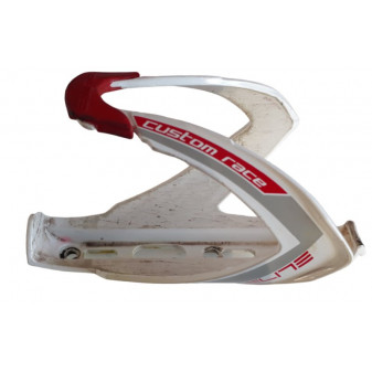 Elite bottle cage customer race white and red
