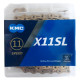 11 speed chain KMC X11SL Ti N gold 118 links