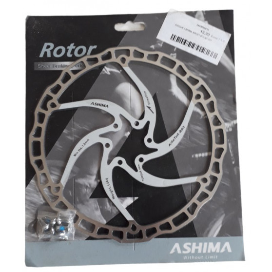 203 disc brake 6 holes Ashima ARO 08 white