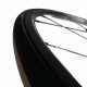 Roue artisanale carbone route max wheel flat carbon 20 mm à boyau