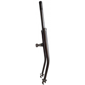 City bicycle fork chromed with generator