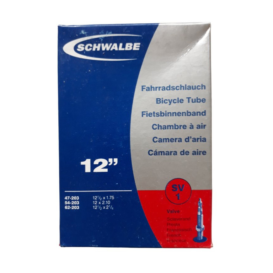 Chambre à air 12 pouces presta Schwalbe SV1