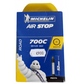 Chambre à air vélo course Michelin A1 - 700X18/23C Presta 52 mm