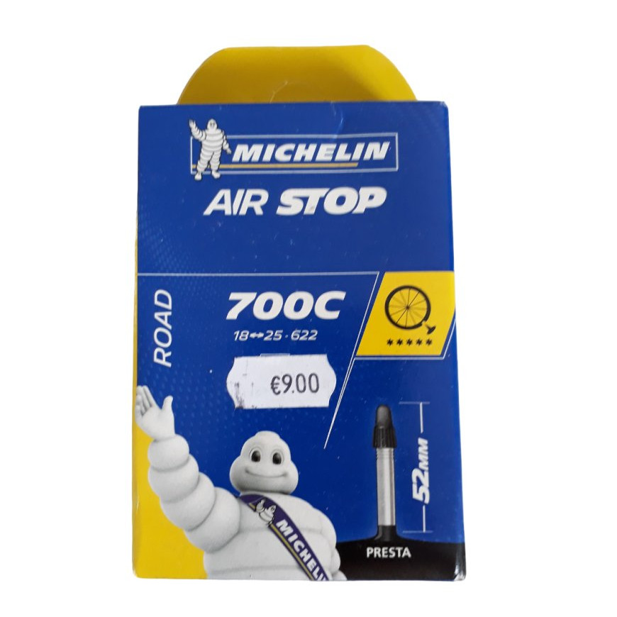Chambre à air vélo course Michelin A1 - 700X18/23C Presta 52 mm