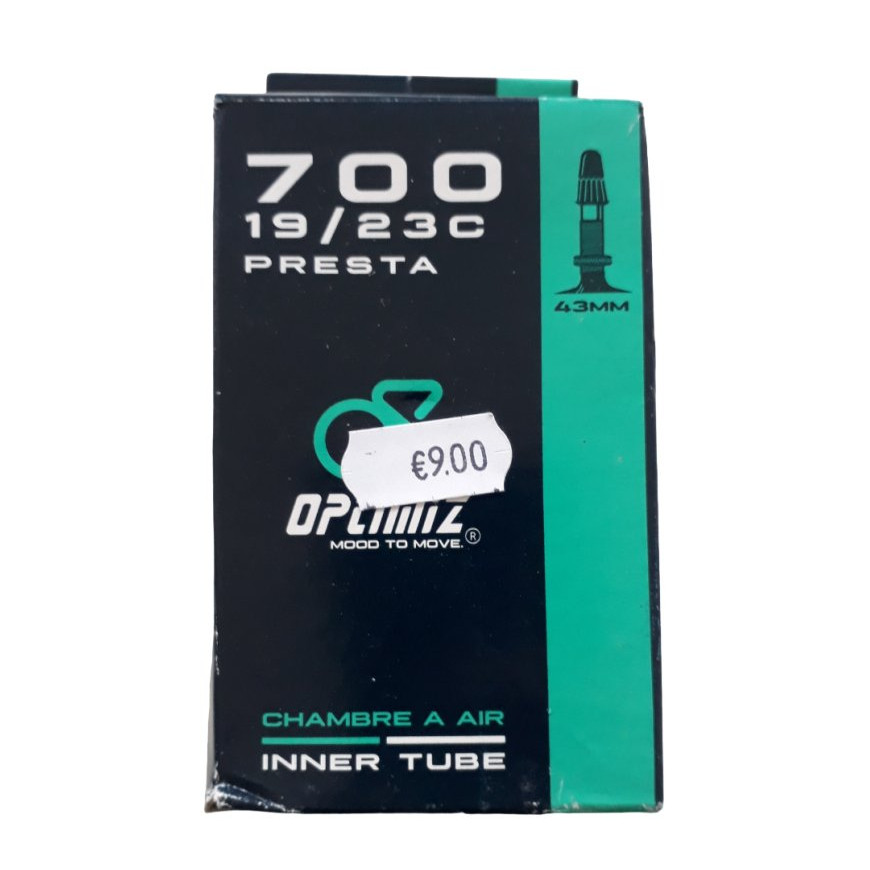 Chambre à air Optimiz - 700X19 à 23 Presta 43 mm Chambre à air Optimiz - 700X19 à 23 Presta 43 mm