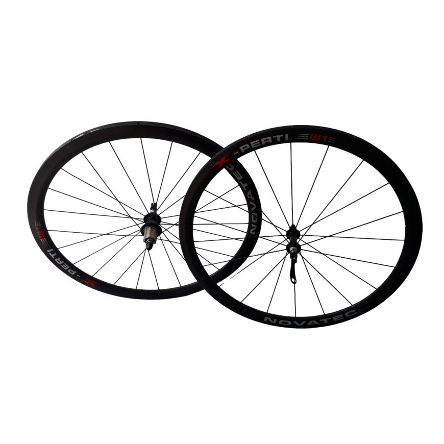 Roues route carbone Novatec X-perti W1 à boyau Roues route carbone Novatec X-perti W1 à boyau