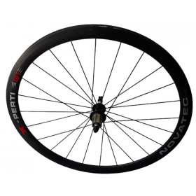 Roues route carbone Novatec X-perti W1 à boyau pour vélo de route