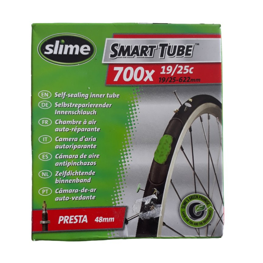 Chambre à air anti crevaison Slime Smart tube 700x19 25c Chambre à air anti crevaison Slime Smart tube 700x19 25c