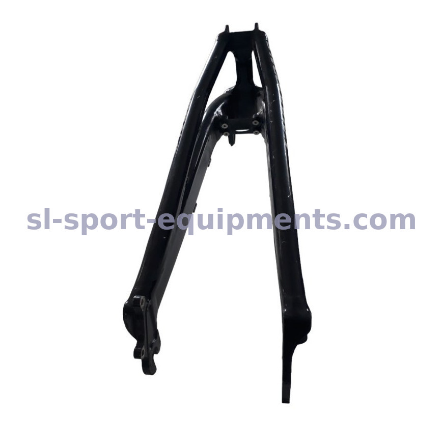 Cadre VTT 26 Pouces Suspendu 17 Pouces, Freins à Disque, Acier Haute Ténacité, Noir Brillant – Parfait Pour Modifs Et Sentiers