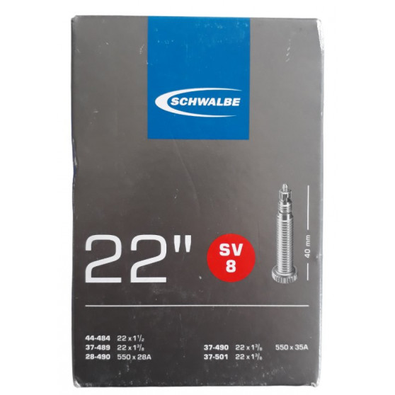 Chambre à air 22 pouces presta Schwalbe SV8