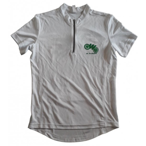 Maillot cycliste blanc taille S