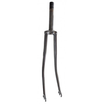 Road bicycle fork chromed