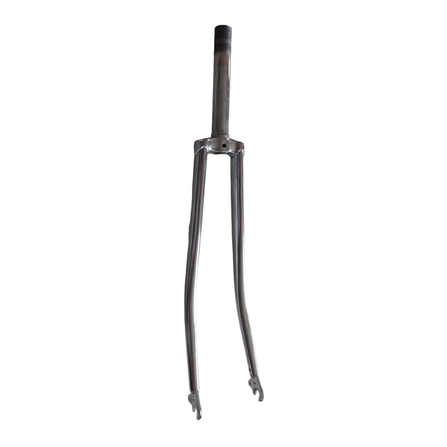 Road bicycle fork chromed, cheap