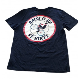 Customized cycling t-shirt size L blue