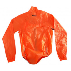 Coupe vent velo Biotex taille M orange dos long
