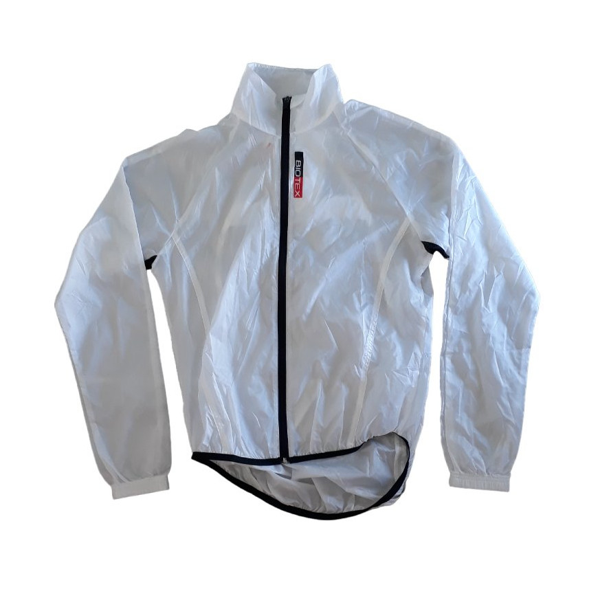 Coupe vent velo Biotex taille M blanc