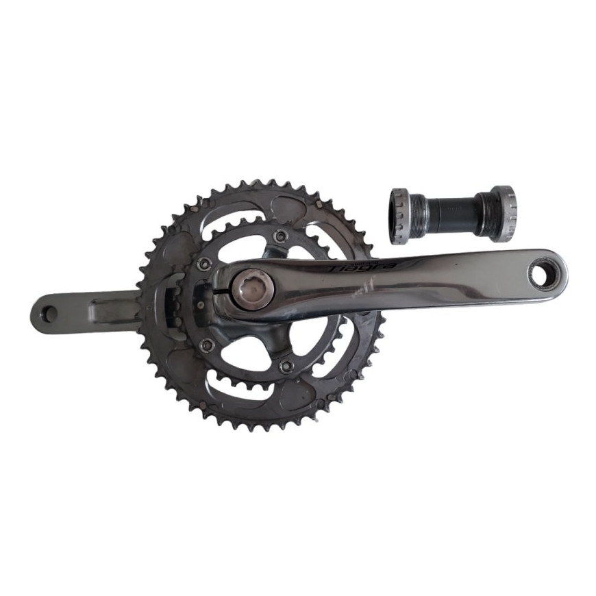 Pédalier Bontrager Giga Alu 175 Mm (double Plateau) – Bon état