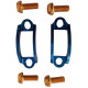 Avid Elixir brake clamps A2Z blue