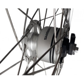 Roue dynamo shimano 700 Super Champion mixte pneu ou boyau