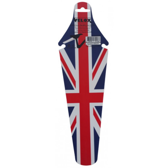 Rear saddle mudguard Velox english flag