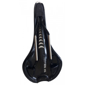 Selle prologo Nago Evo 134 Ti solid blanche rails titane