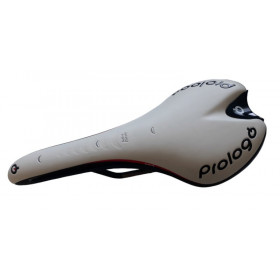 Selle prologo Nago Evo 134 Ti solid blanche pour vélo de route