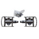 Pedales plates automatiques aluminium Shimano PD-M324 VTT velo ville