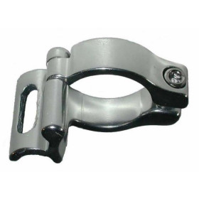 Collar for the fixture on a round tube for a brazed derailleur
