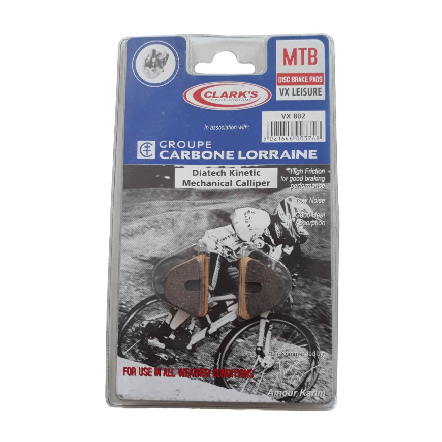 Diatech Kinetic mechanic disc brake pads Clark's