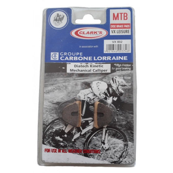 Diatech Kinetic mechanic disc brake pads Clark's