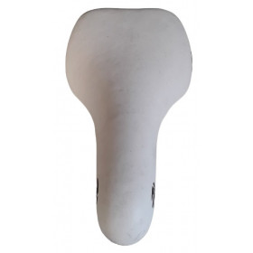 Kid or junior saddle white cleared